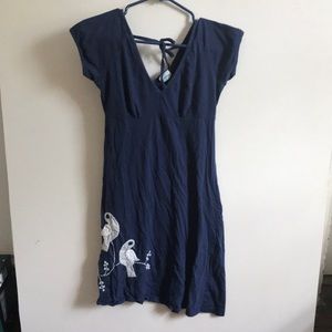 Synergy/Mata Traders cotton dress.  Cute birds!
